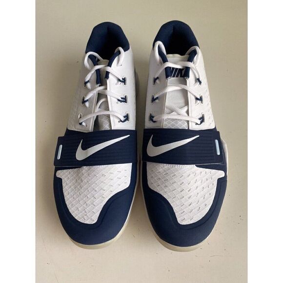 Nike Alpha Menace Turf Low Football Cleats BV3997-100 White Blue Men’s Sz 14.5 - Picture 3 of 12